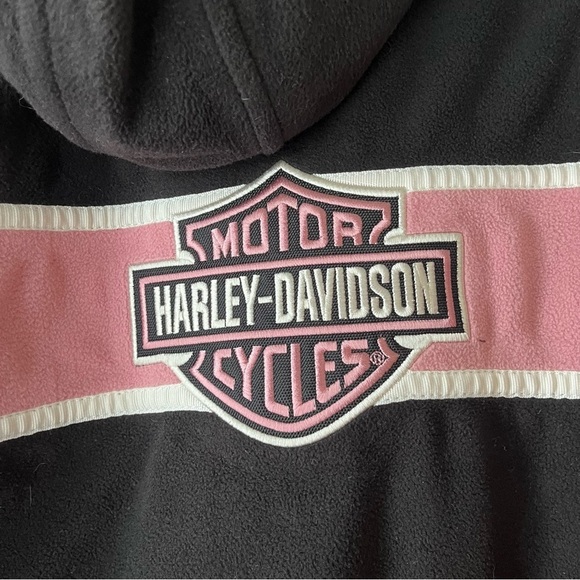 Harley-Davidson reinforced fleece hooded riding full zip riding jacket women’s - Picture 15 of 15